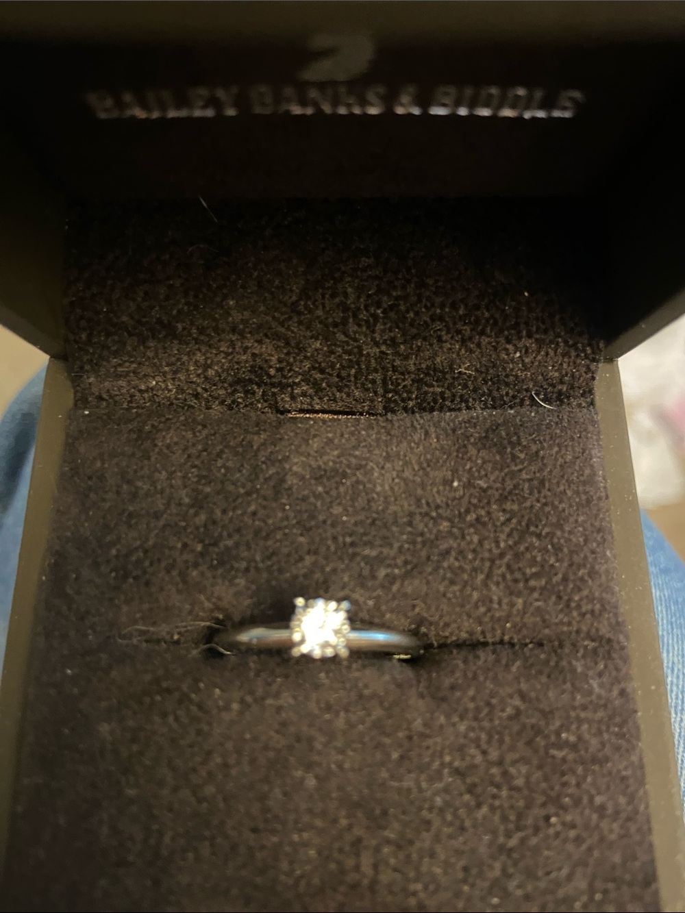14k Diamond Promise Ring.  .10 carats Size 8.25